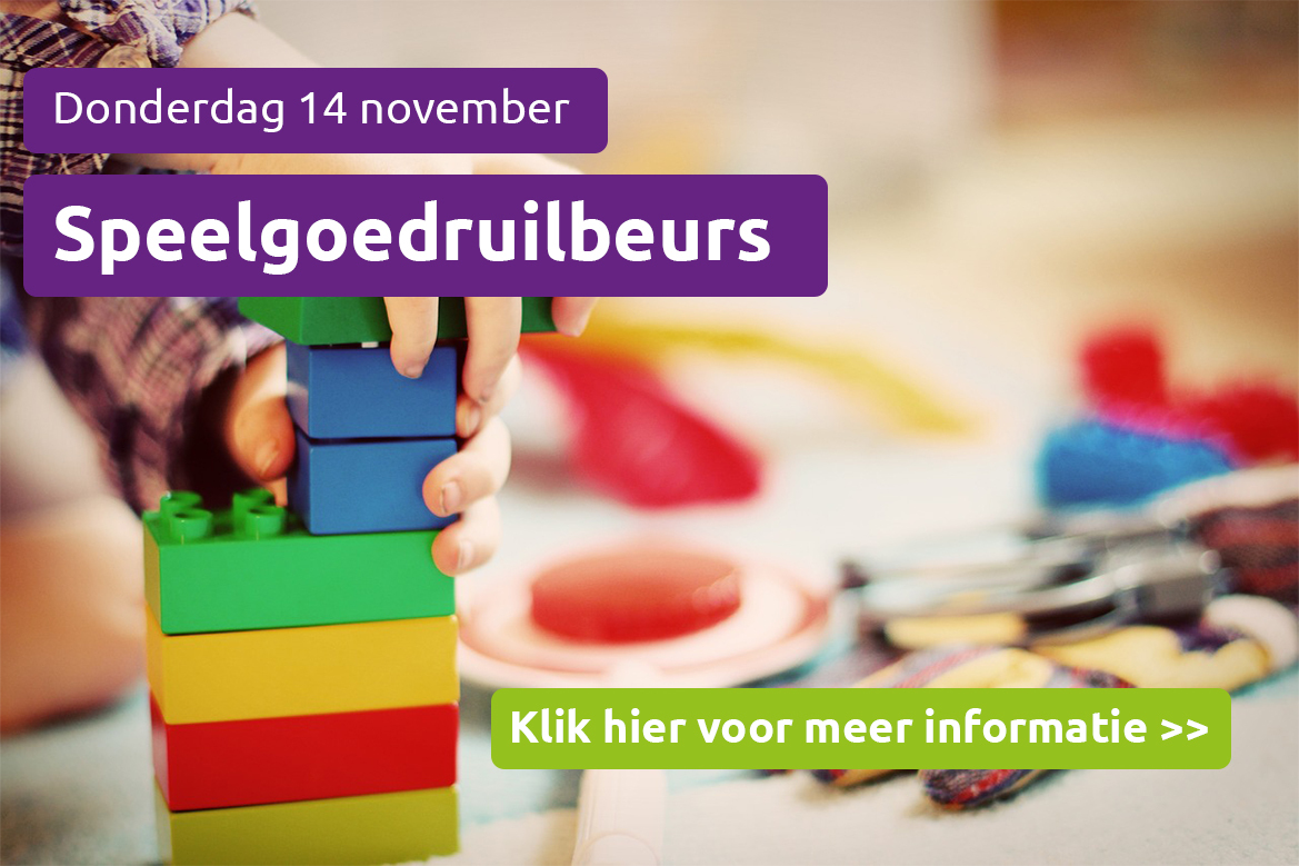 Button naar de informatie over de speelgoedruilbeurs op donderdag 14 november