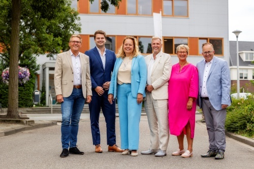 Groepsfoto college kerstgroet